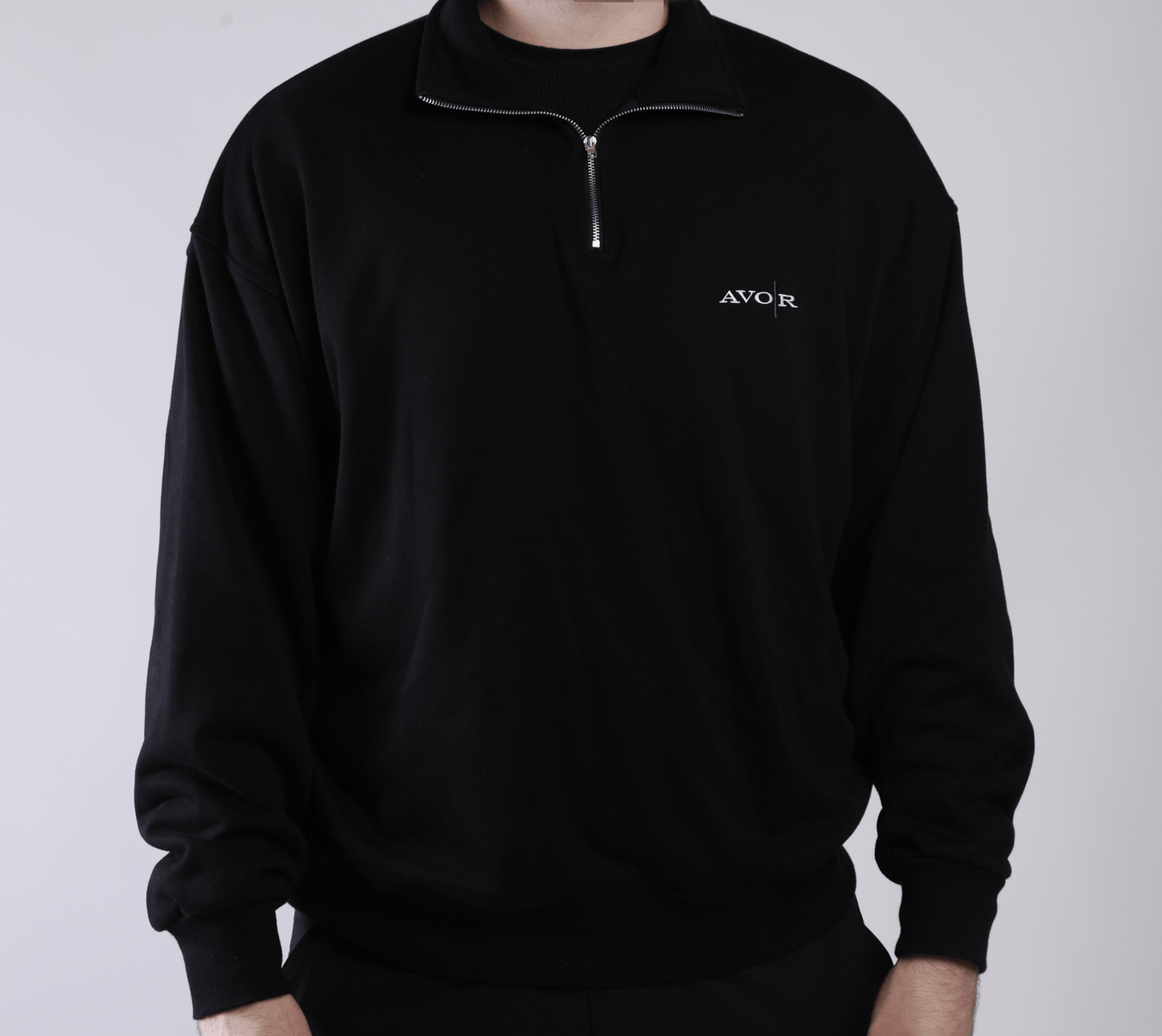 Black Quarter Zip - Avoir L'espoir