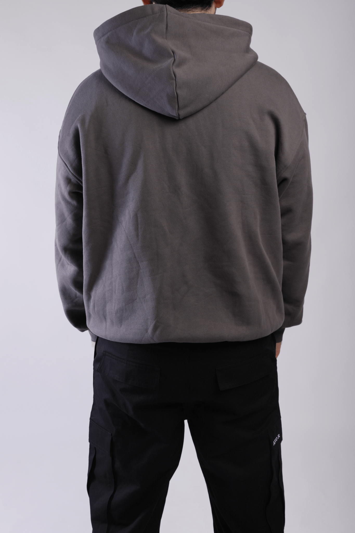 Grey Zip Up Hoodie - Avoir L'espoir