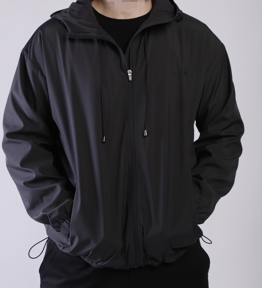Grey Windbreaker