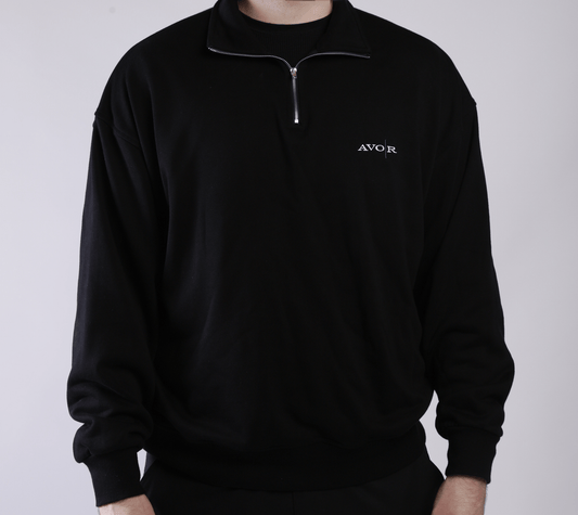 Black Quarter Zip - Avoir L'espoir