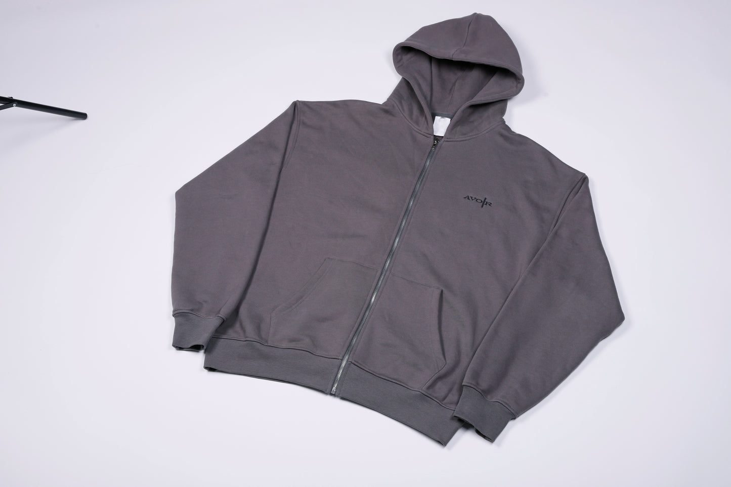 Grey Zip Up Hoodie